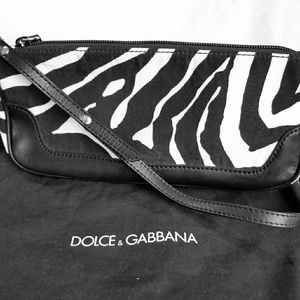 JUST REDUCED Dolce & Gabbana Zebra Fabric Handbag